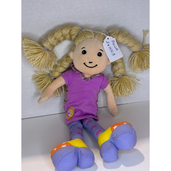 Carissa Rag Doll Blonde Pigtails Purple Dress Lip Print Leggings Shoes - Picture 11 of 11